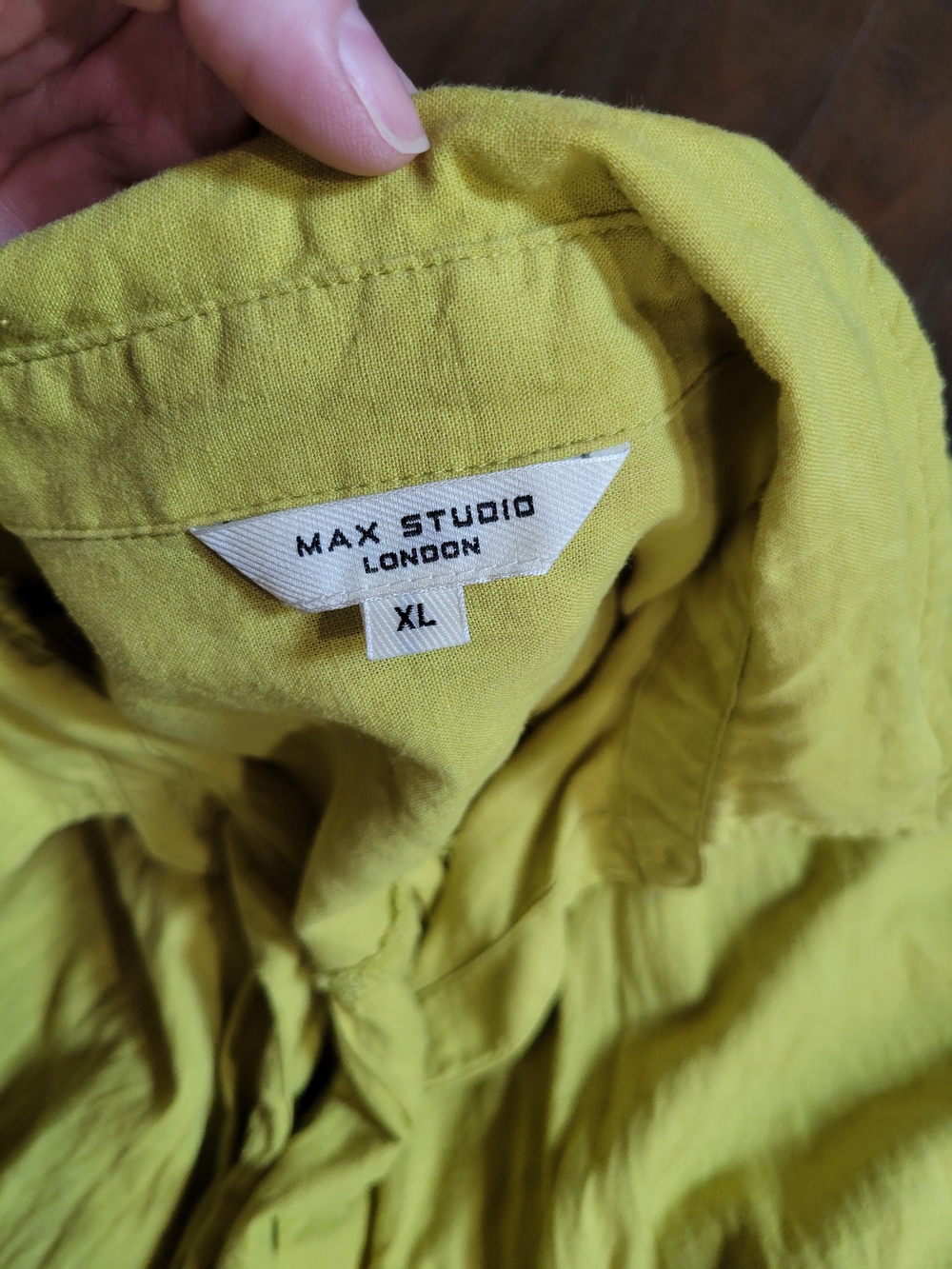 Max Studio Lightweight Shirt Jacket in Chartreuse